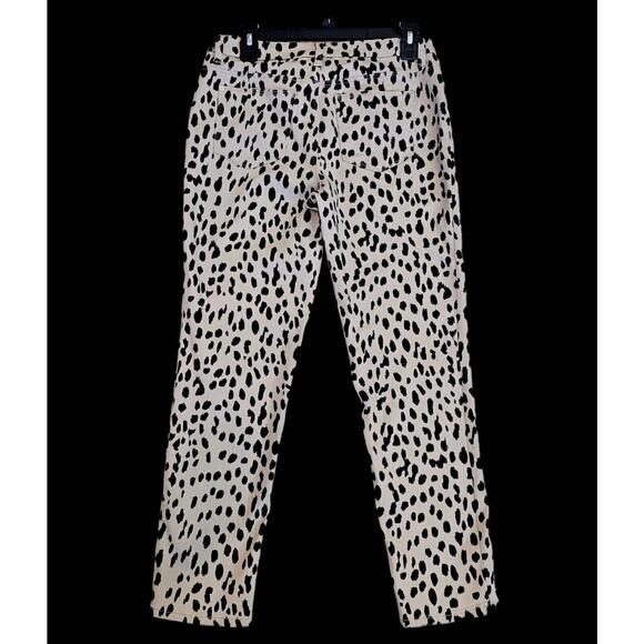 Chicos So Slimming Girlfriend Ankle Pants Chicos Sz 00R Leopard Print US Sz 2R - Picture 6 of 11